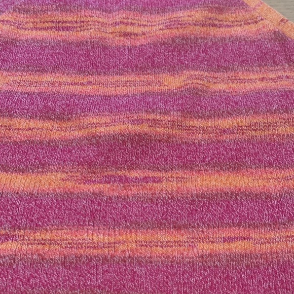 NWT wild fable Y-Neck Cropped Knit Halter Tank Top Pink & Orange Women’s XL - Picture 3 of 8